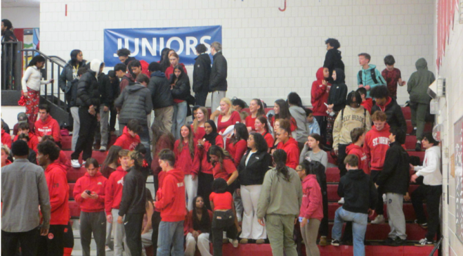 Highland vs. Central student section and the team