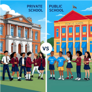 The Differences Between Private And Public Schools Plaid Line PRIZM 