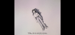 The image shows Shinki Ikari from episode 26 of the 1995 animated series ‘Neon Genesis Evangelion’ during an abstract, psychological sequence.